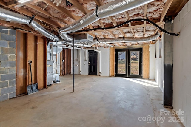 view of basement
