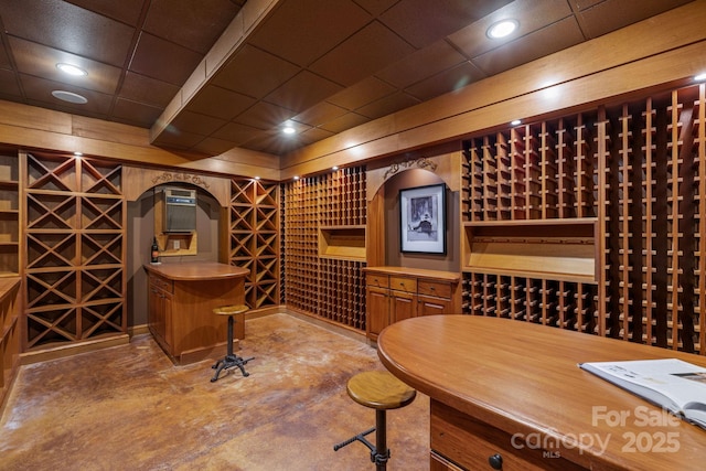 2725 Windsor Rd, Winston Salem, NC 27104 - wine area with concrete flooring