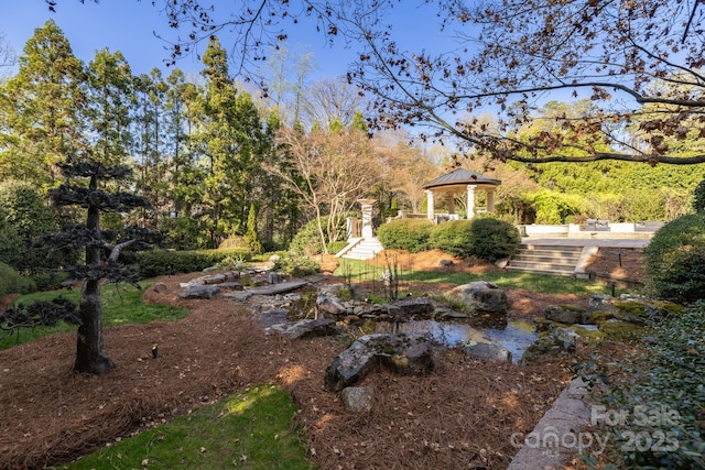 2725 Windsor Rd, Winston Salem, NC 27104 - view of yard with a gazebo