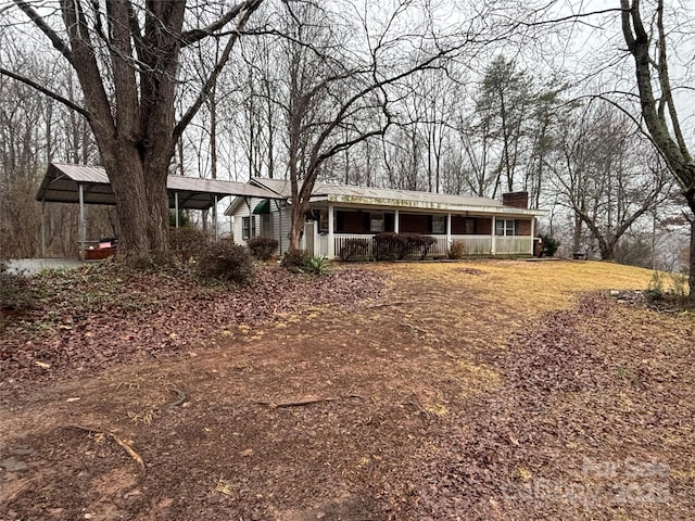 view of ranch-style home