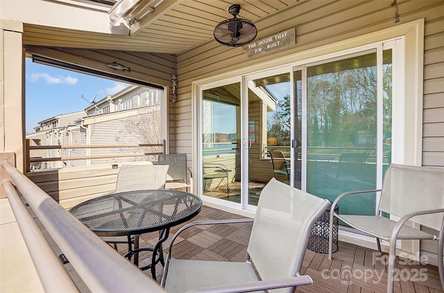 view of sunroom / solarium