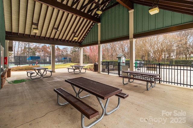 view of property's community with a gazebo