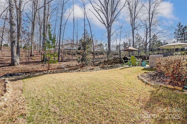 14827 Batteliere Dr, Charlotte, NC 28278 - view of yard with fence