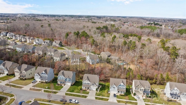 drone / aerial view with a residential view