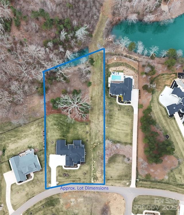 birds eye view of property