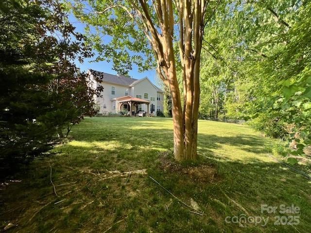 view of yard featuring a gazebo