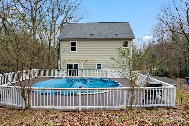 view of pool featuring a deck