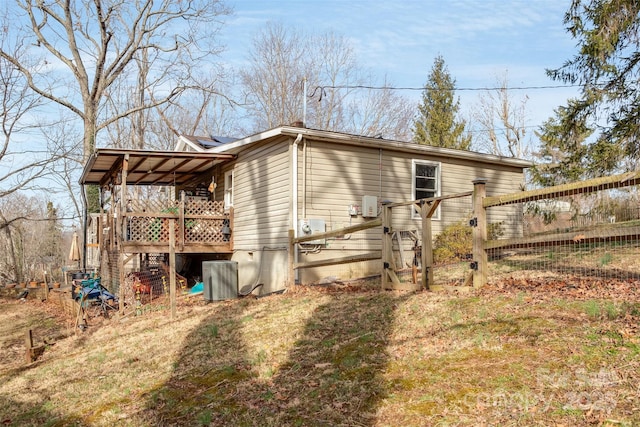 17 Jenny St, Asheville, NC 28806 - view of side of property featuring a wooden deck