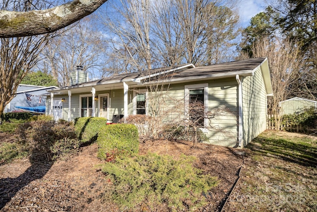 view of ranch-style home