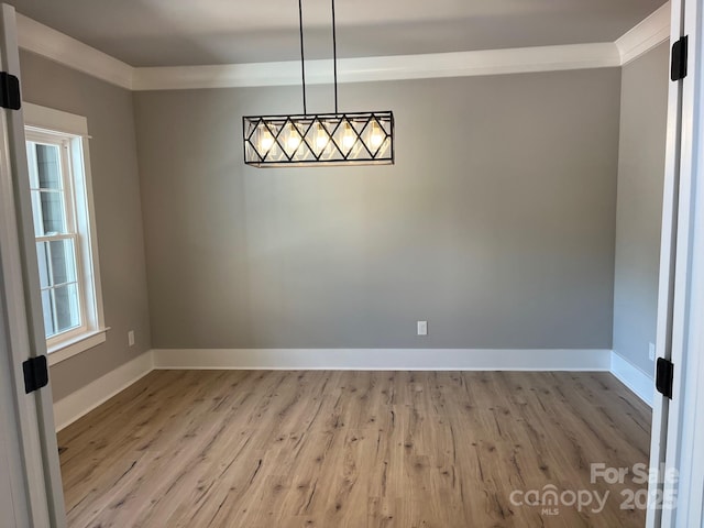7221 Static Way Unit 13, Sherrills Ford, NC 28673 - unfurnished room with light wood-style floors, baseboards, and crown molding