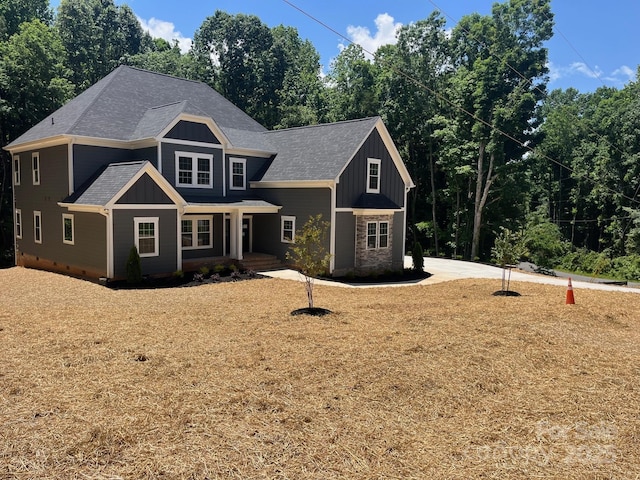 7221 Static Way Unit 13, Sherrills Ford, NC 28673 - craftsman-style home featuring board and batten siding, covered porch, and a shingled roof