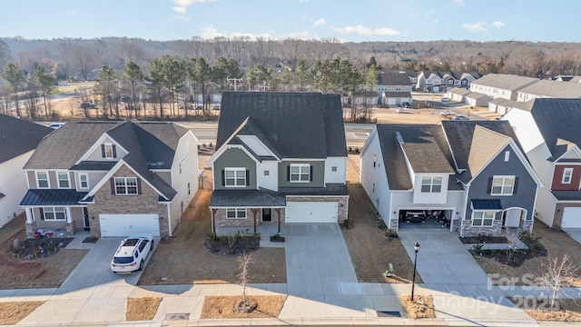 birds eye view of property featuring a residential view