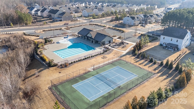 birds eye view of property featuring a residential view