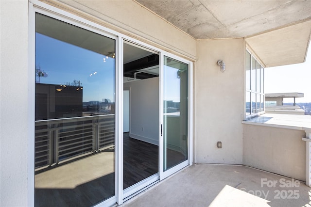 view of balcony