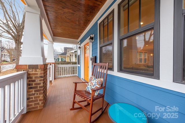 balcony with a porch