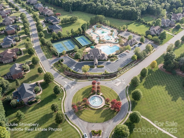 409 Running Horse Ln, Waxhaw, NC 28173 - aerial view of property's location with a pool