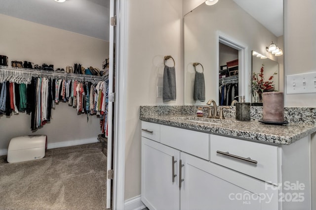 bathroom with vanity