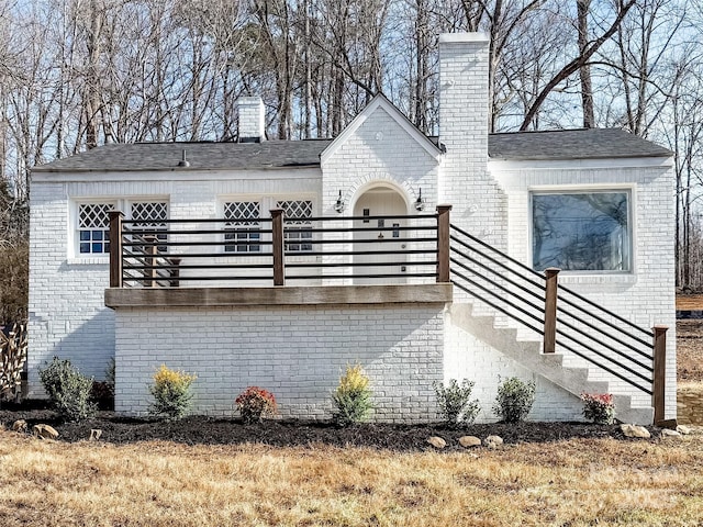 view of back of property