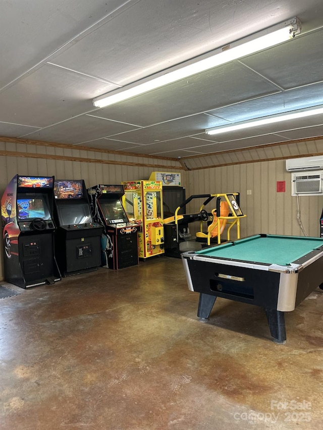 152 Muskhogean Way, Mount Gilead, NC 27306 - garage with a wall mounted air conditioner