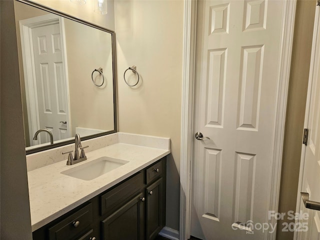 bathroom with vanity