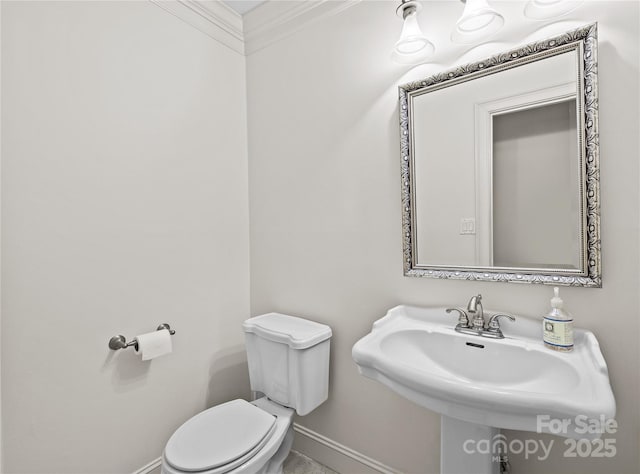 bathroom with sink and toilet