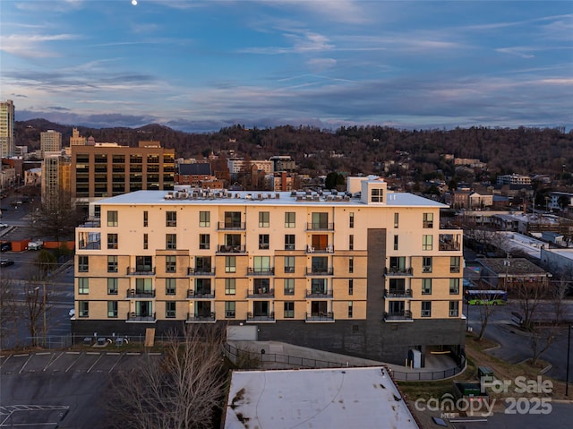 45 Asheland Ave Unit 302, Asheville, NC 28801 - view of outdoor building at dusk
