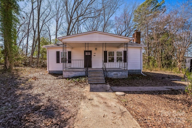 bungalow-style house with a porch