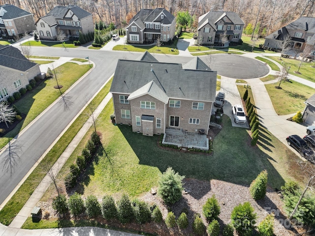 drone / aerial view featuring a residential view