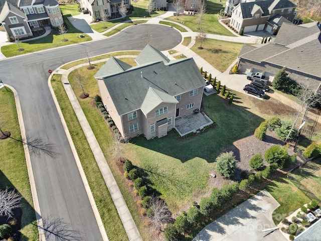 aerial view featuring a residential view