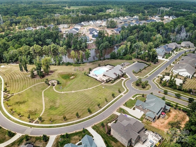 drone / aerial view featuring a residential view