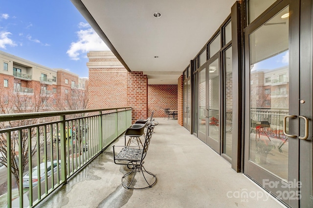 view of balcony