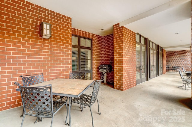 view of patio / terrace featuring grilling area