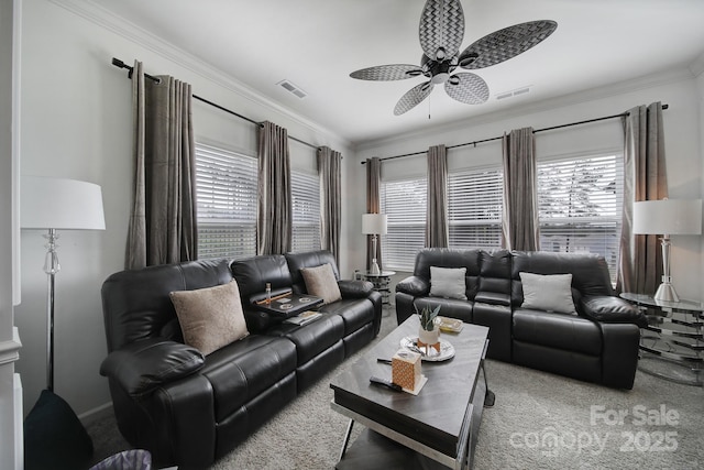 5239 Admirals Lndg, Lancaster, SC 29720 - living room with ceiling fan and crown molding