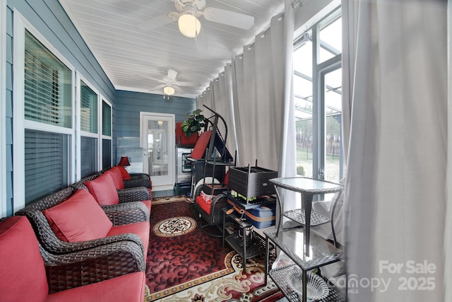 5239 Admirals Lndg, Lancaster, SC 29720 - sunroom / solarium featuring ceiling fan