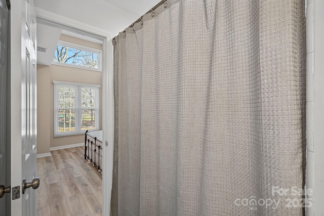 interior space featuring hardwood / wood-style floors