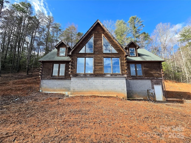 view of back of property