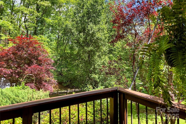 33 Cammies Way, Old Fort, NC 28762 - wooden terrace featuring a forest view