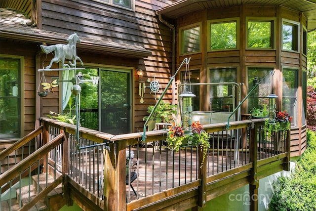 33 Cammies Way, Old Fort, NC 28762 - view of wooden deck