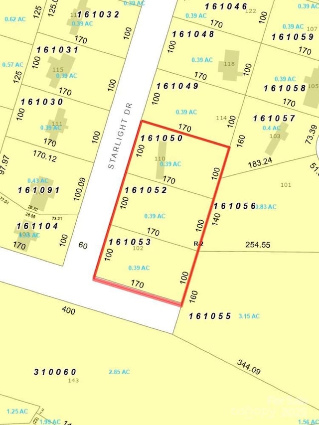 110 Starlight Dr, Lincolnton NC, 28092 land for sale