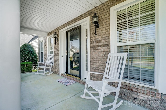 view of patio with covered porch