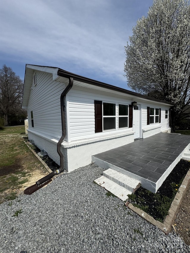 exterior space with a patio area