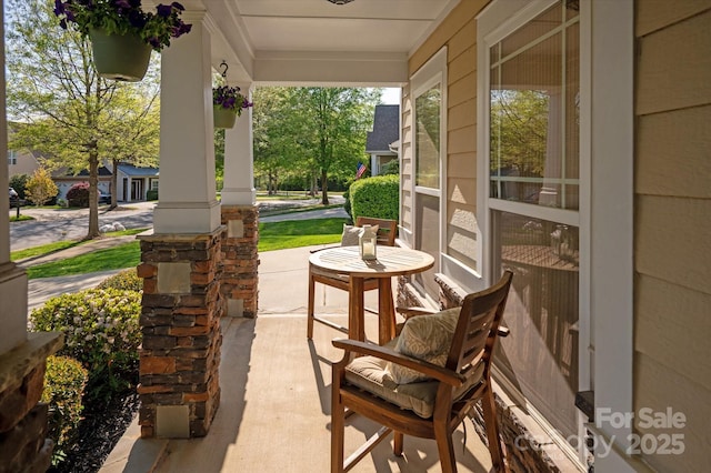 3216 Bridgewick Rd, Waxhaw, NC 28173 - view of patio featuring a porch