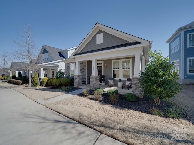 view of front of house with a porch