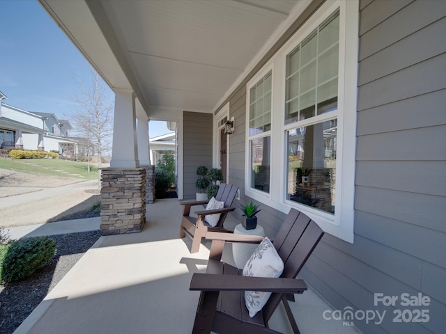 view of patio / terrace featuring a porch