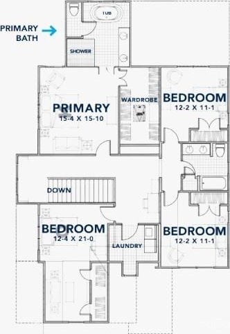 2530 Elkwood Cir, Charlotte, NC 28205 - home floor plan
