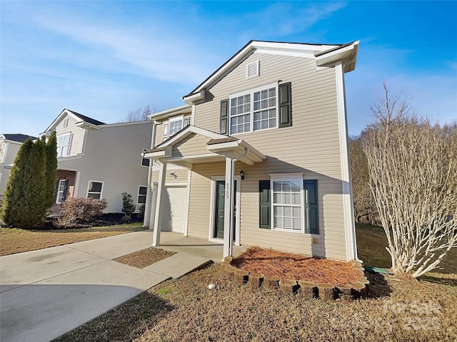 8353 Ainsworth St, Charlotte, NC 28216 - traditional home with a garage and concrete driveway