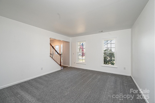 view of carpeted empty room