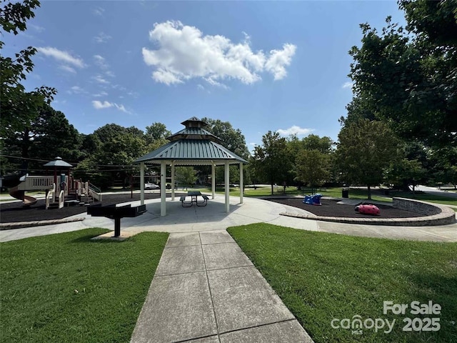 616 Smith St Unit A, Mooresville, NC 28115 - view of property's community with a playground, a gazebo, and a yard