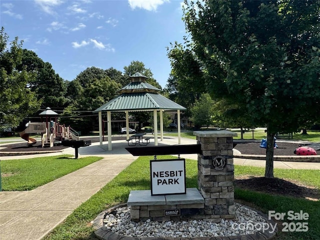 616 Smith St Unit A, Mooresville, NC 28115 - view of home's community featuring a gazebo, a yard, and a playground