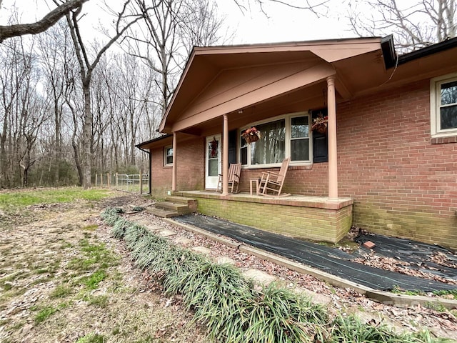 view of front of house featuring a porch